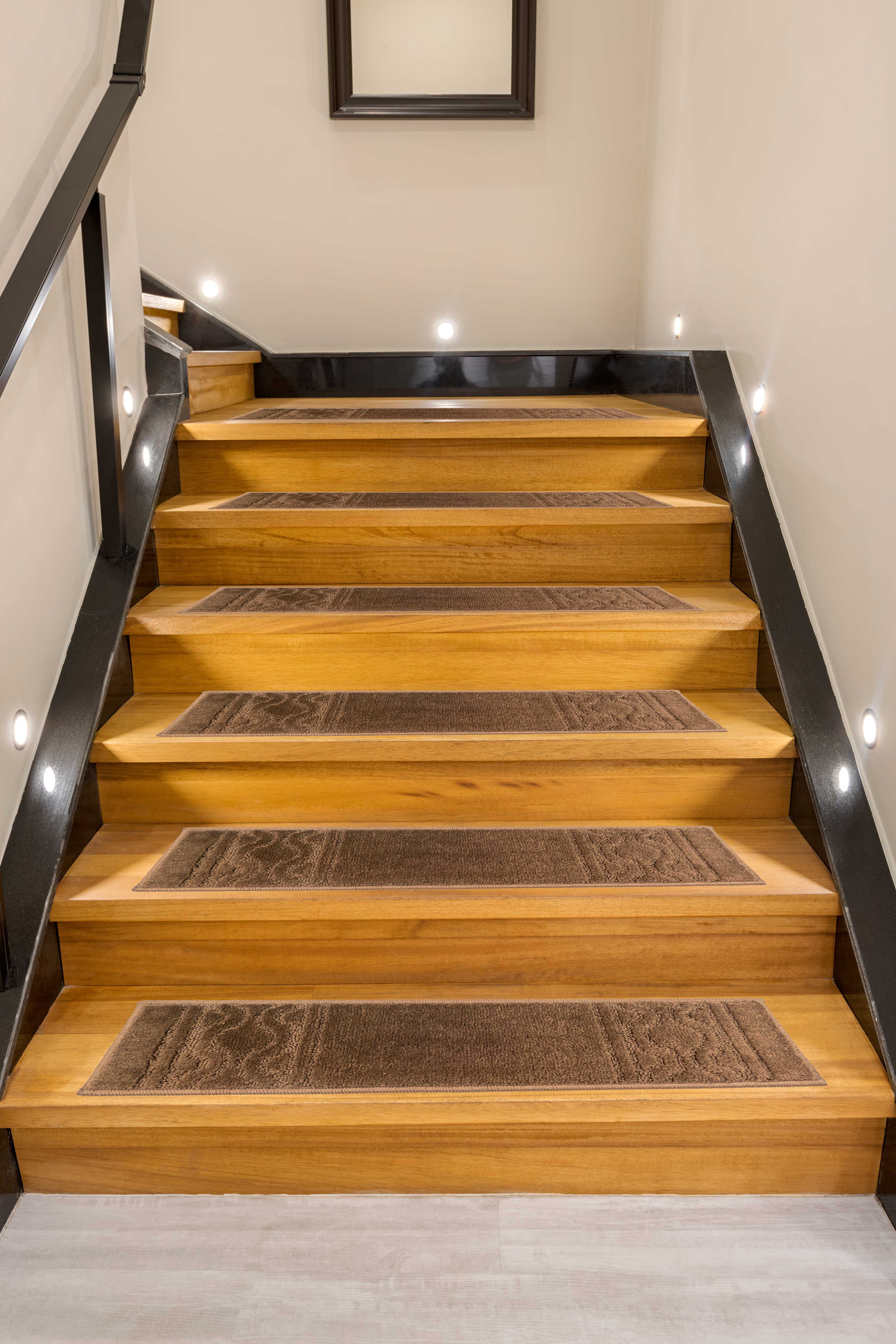 Canora Grey Non-Slip Black Stair Treads, Wayfair