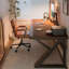 Bureau double extra long en bois massif pour le bureau à domicile, épaissi et durable, parfait pour le travail et les études à deux