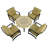 AVIGNON 110cm COFFEE Table with 4 WINDSOR DELUXE LOUNGE Chair