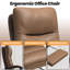 Ergonomic High Back Office Chair with Footrest, Faux Leather Executive Desk Chair-1212913733