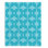 Couverture bleu doux sherpa leaves