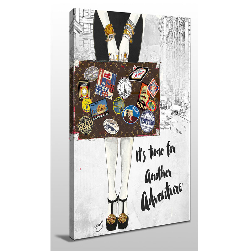 «Autre aventure», impression sur toile, H 30 po x l 18 po x P 1 po, Toile tendue
