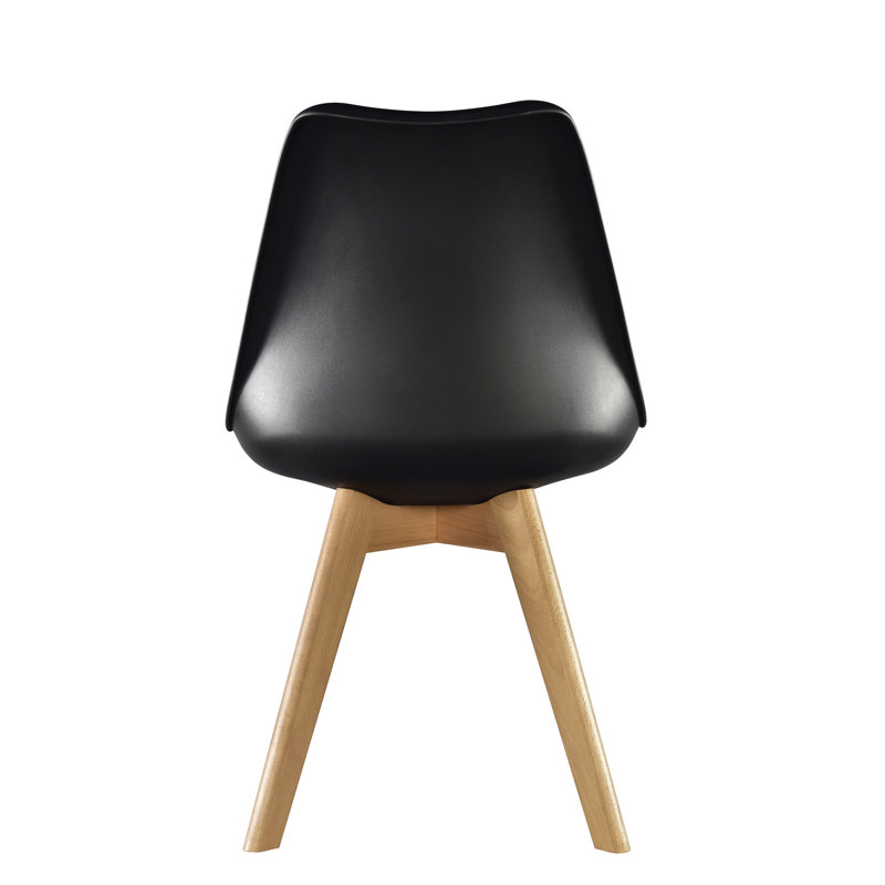Elmsall Upholstered Dining Chair, Black