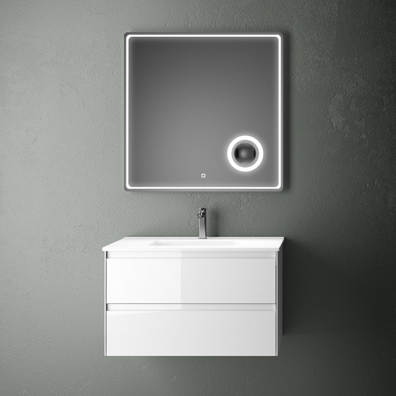 Perla 32'' W Single Vanity, Glossy White