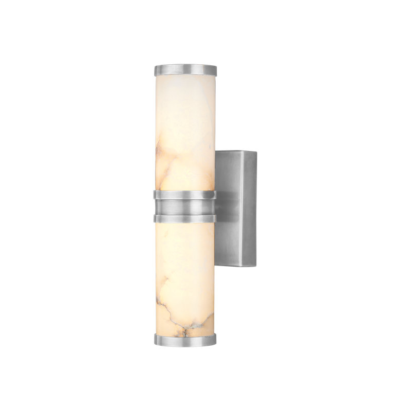 Petite applique murale Brenham, Naturel / nickel, H 4,5 po x l 14,5 po x P 5 po, 6
