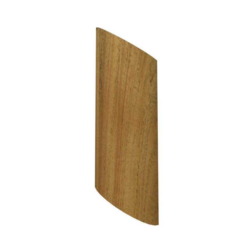 Clean Manufactured Wood LED Flush Mounted Sconce, Louro Freijo