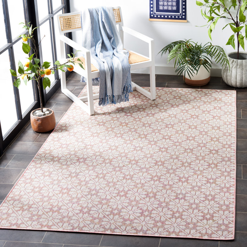 Tapis d'intérieur / extérieur à motif géométrique MSR400, Rectangle 4pi x 6 pi