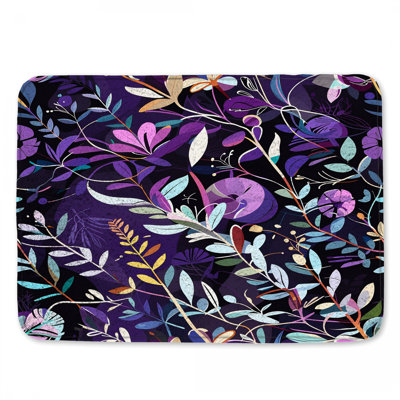 Tapis de bain floral Boho