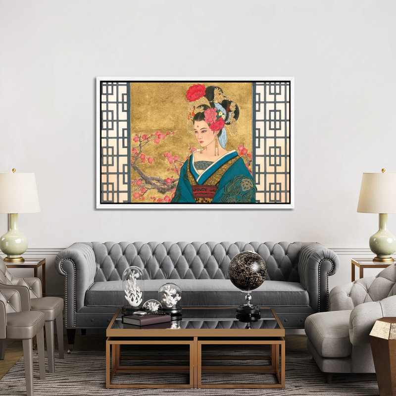 The Favourite - Painting on Canvas, White Framed, 152.5 cm H x 101.5 cm W