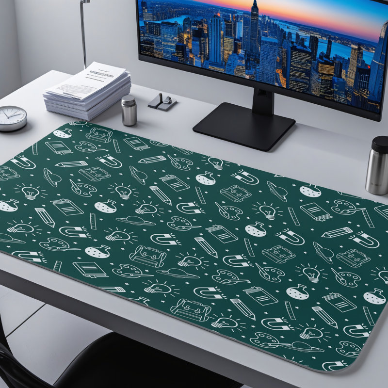 Polyester Desk Pad, 31.5x15.5