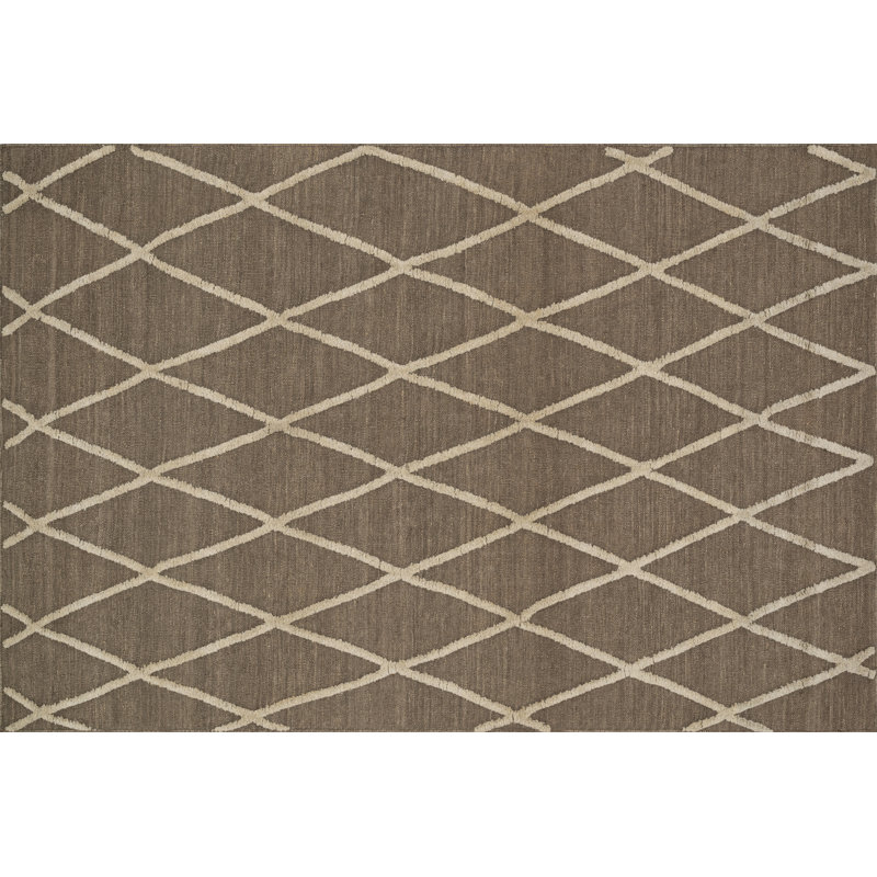 Mazur Wool Geometric Indoor Rug, Rectangle 5' x 7'6"