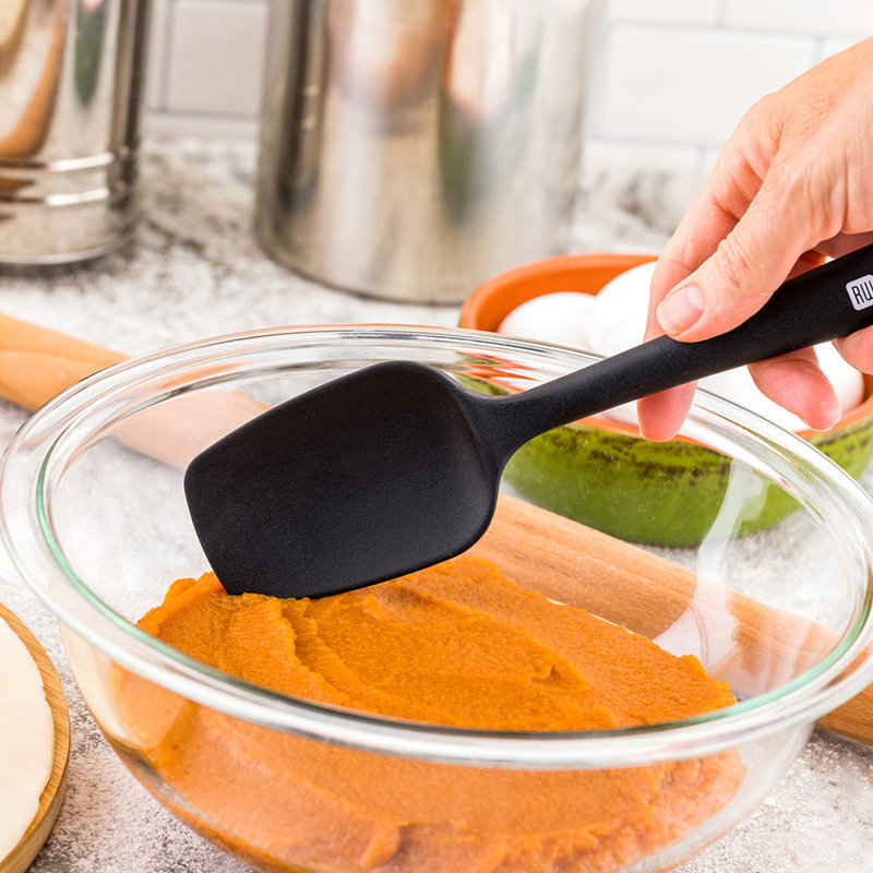 Spatule en silicone pour restaurant, Noir