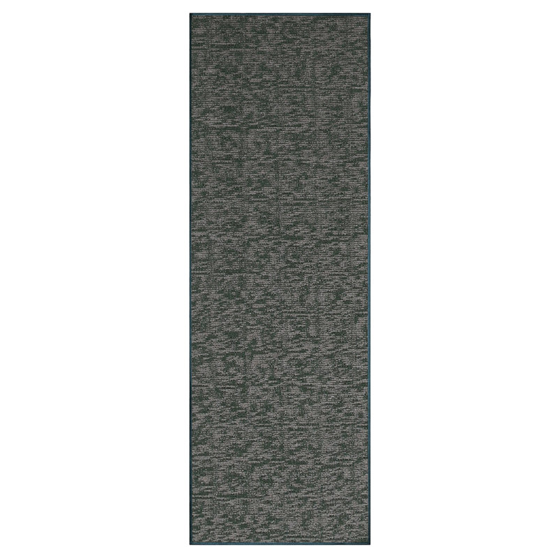 Tapis décoratif Elemental - imprimé géométrique vert patiné, Tapis de couloir 3 pi x 50 pi