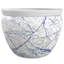 16" Abstract Blue & Silver Fishbowl-1757339853