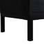 Armoire de 60 po de hauteur avec éclairage à DEL, deux tiroirs, porte en verre trempé pour le bureau, grand éclairage de style noir-264569939-264569941