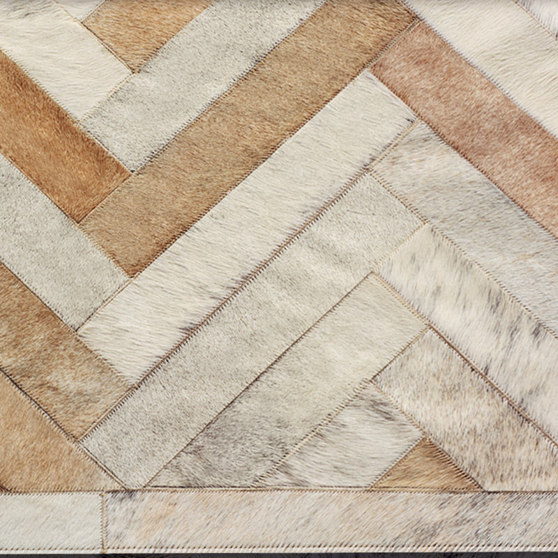 Tapis taupe / ivoire Plutus, Rectangle de 5 pi x 8 pi