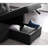 Upholstered Pull Out Sectional Sofa With Chaise