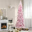 Arbre de Noël artificiel enneigé 7,5 pi de hauteur avec pin en forme de pin et branches réalistes