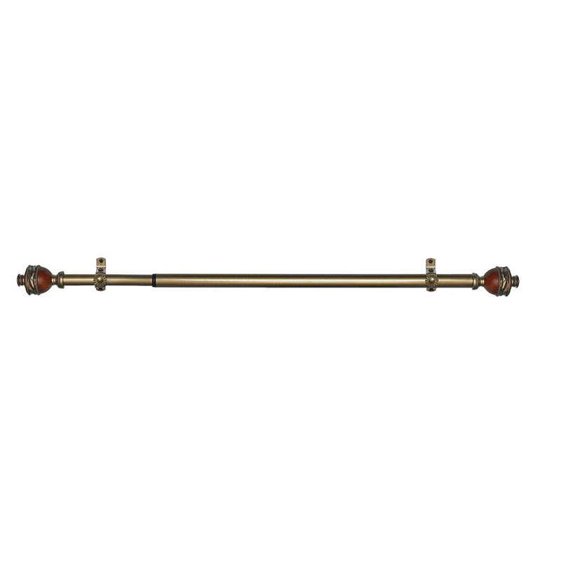 Tringle à rideaux simple réglable 0,75 po Ellzey, 48 po à l 86 po