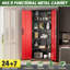 Armoire de rangement simple en acier avec serrure (H 72 po x l 32 po x P 16 po)-1210186935