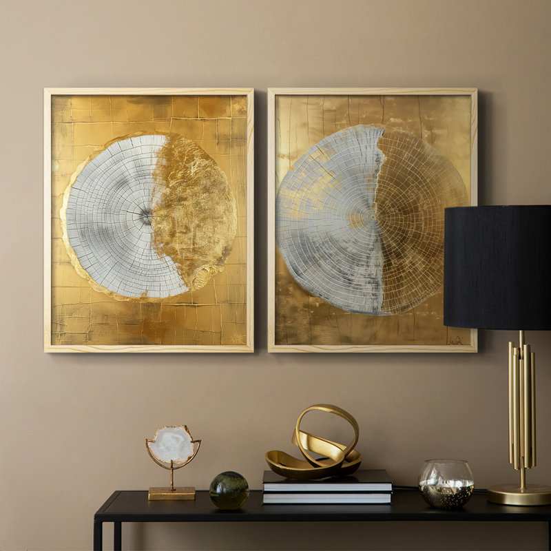 ABSTRACT Series CCxx - reproduction encadrée de qualité supérieure - prête à être accrochée - aucun clou requis - aucun clou requis