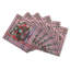6 Napkins Blumen Orange