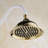 Juno Beautiful White Gold Wall Mount Shower Faucet with Hand-Held Shower