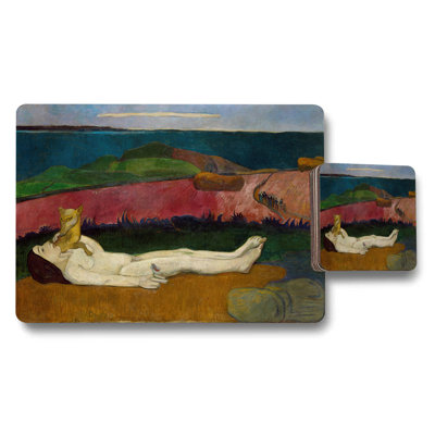 Nude Reclining Landscape Placemats And Coasters Set