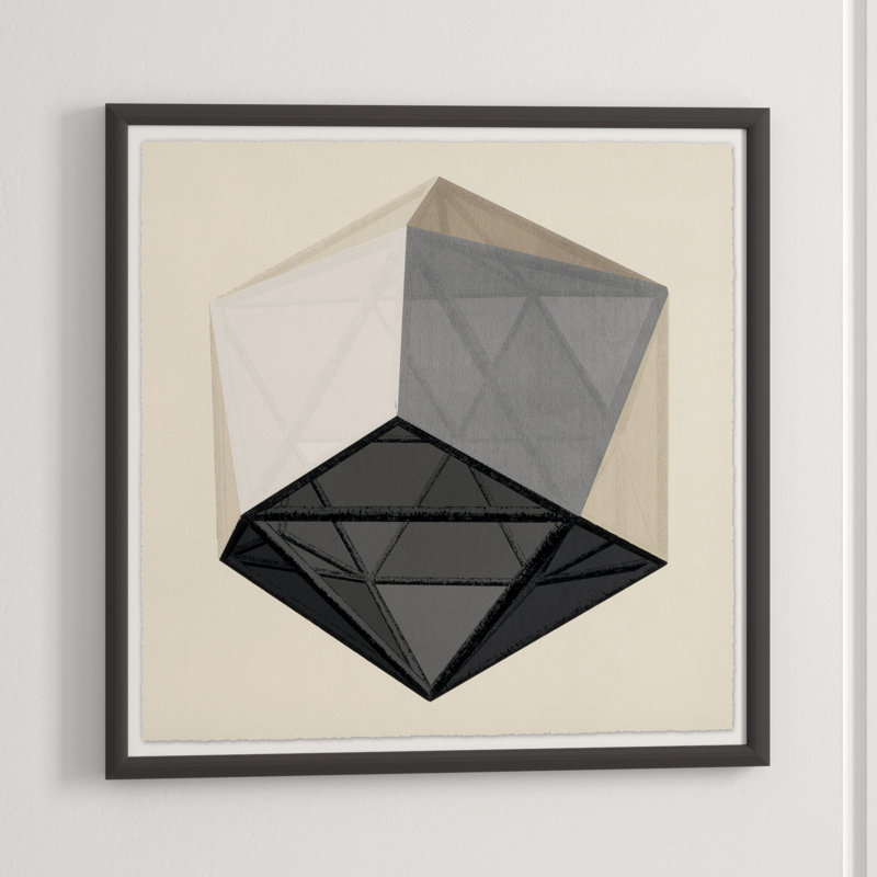 Translucent Form 5' Framed Graphic Art Print on Glass