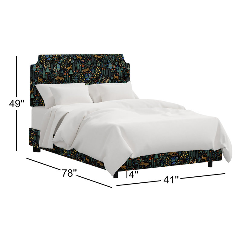 Hampton Bed In Menagerie Black, Twin, Menagerie Black