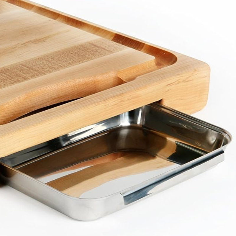 Gift Maple Newton Prep Master Cutting Board, 15" W x 14" L