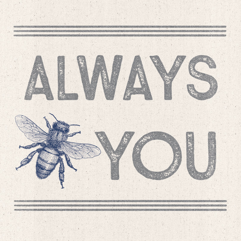 Always Bee - Wrapped Canvas Print, 122cm H x 122cm W x 3.8cm D