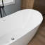 Baignoire de trempage autoportante en acrylique 60 po Tidal-128514567