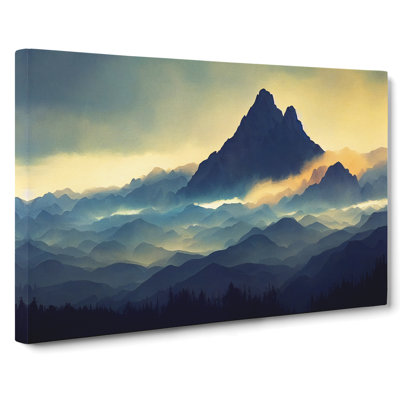 Beguiling Mountain Landscape - Wrapped Canvas