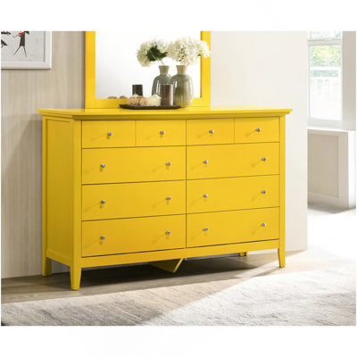 Commode de rangement jaune Cheerful pour espaces modernes