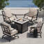 4 - Person Patio Conversation Set with Cushions-523375697