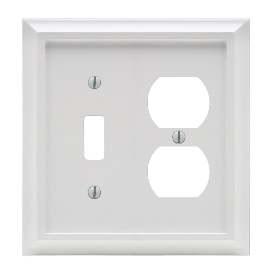 Deerfield No Subject 2 - Gang Toggle/Duplex Standard Combination Wall Plate AmerTac