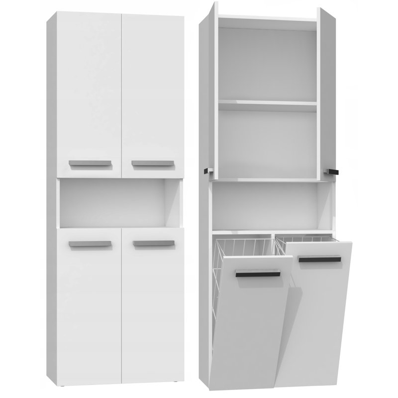 Cambree Linen Cabinet, White