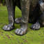 Statue léopard bronze H 23,25 po H