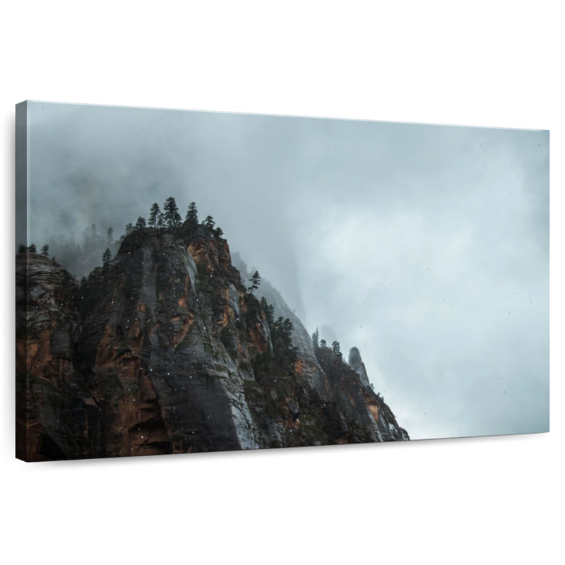 Alvord Foggy Rocky Mountain Peak, H 26 po x l 39 po