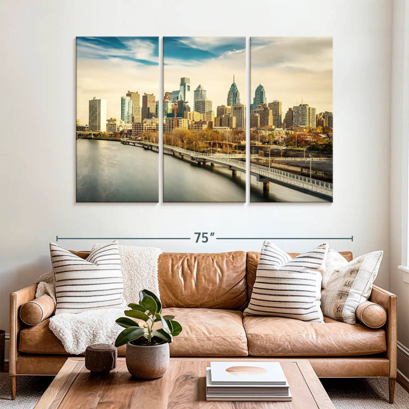 Silhouette de Philadelphie, Adelene, H 42 po x l 65 po