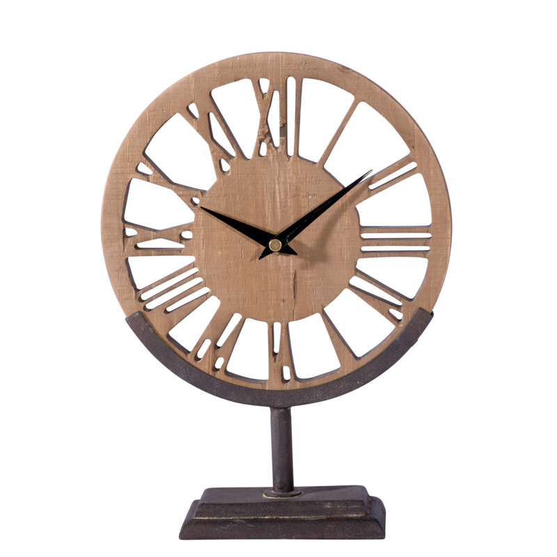 Numerical Metal Mechanical Tabletop Clock