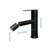 Modern Matte Black Bathroom Faucet, Single Hole Handle Vanity Basin Tap, Stainless Steel Made For Long-Term Use, Corrosion With Smooth And Continuous Water Flow Sink Faucet In Black, Construction