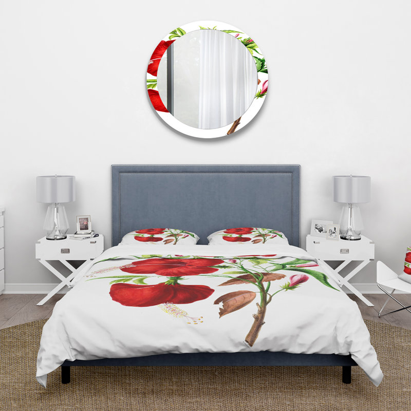Vintage American Flora I - Ensemble de housse de couette traditionnel - Microfibre de polyester