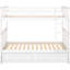 Bunk Bed With Drawers, Full Over Full, White Colour, Convertible, Solid Pine - Strong Wood Construction For-406528520-406528522