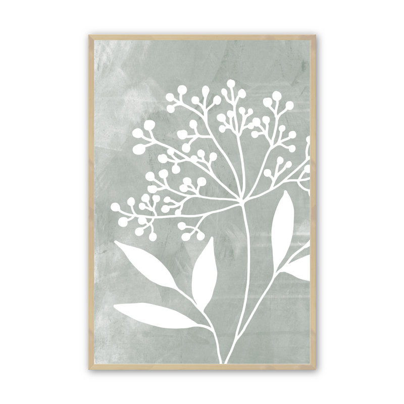 Botanical Ballet III, reproduction d'art encadrée, H 21,5 po x l 17,5 po x P 1 po, Érable brut