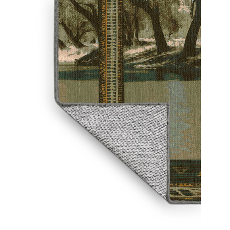  Tapis lavable Cottonwood Tree Southwestern, Tapis de couloir 2 pi x 5 pi