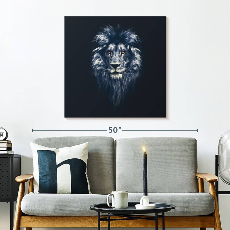 Brampt Bewitching Lion Head, 30" H x 30" W