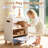  Aslee Toy Dishwasher Wooden Kitchen Toy for Kids Ages 3+, Realistic Dishwashing Playset with Dishes & Accessories, Interactive Cleaning Role Play for Play Kitchen