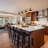 Mantasha 4-Light Black & Gold Dimmable Linear LED Pendant for Kitchen Island